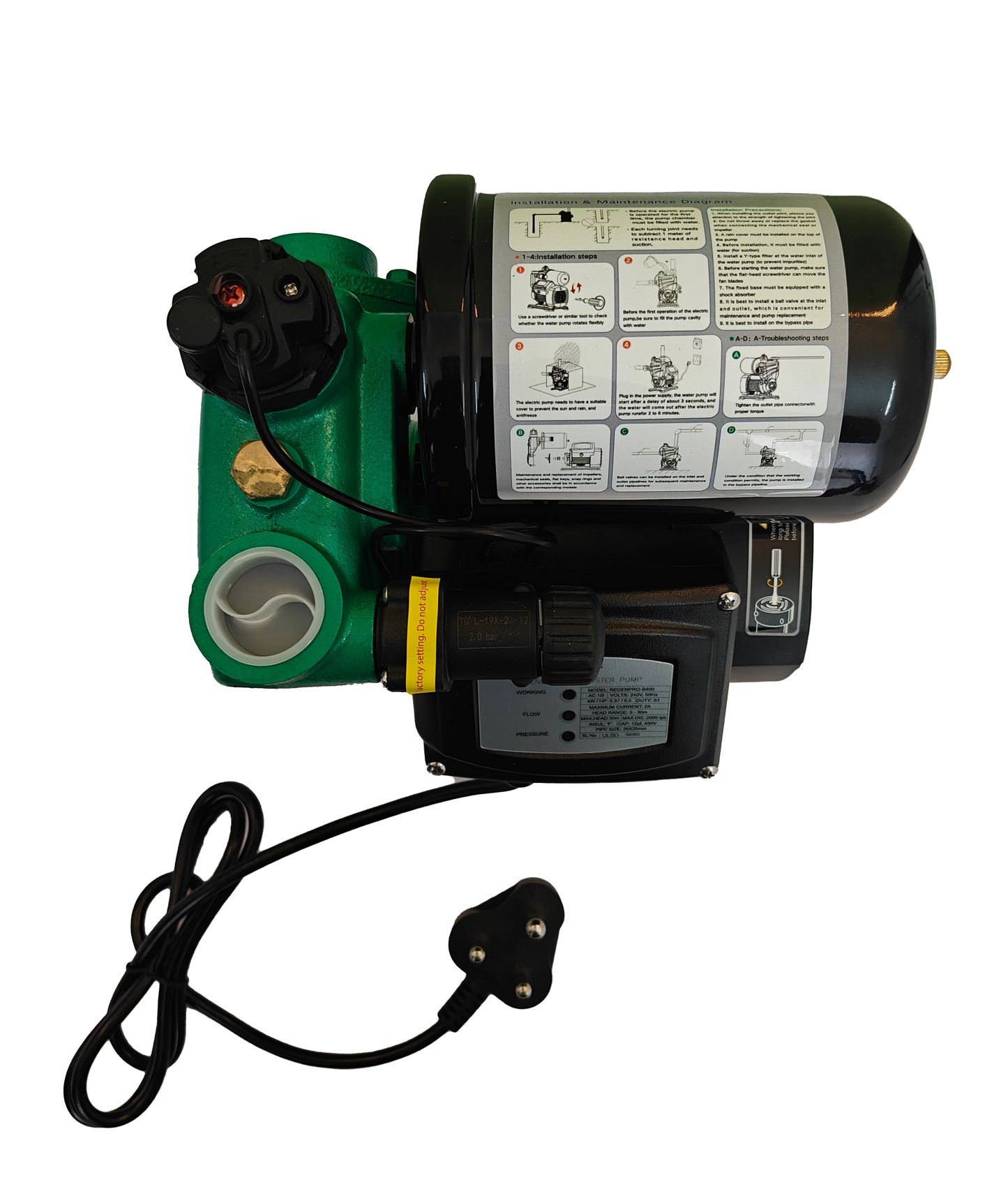 V GUARD REGENPRO-B400 PRESSURE BOOSTER PUMP 0.5 HP 1 PHASE